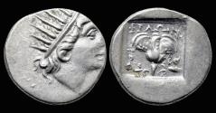 Ancient Coins - Caria Rhodes AR drachm Philon magistrate