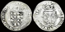 World Coins - Southern Netherlands Brabant Karel V (Charles Quint) 1/2 silver real no date