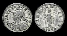 Ancient Coins - Probus AE silvered antoninianus Fides standing left