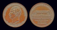 World Coins - Belgium medaille Leopold I XIXe anniversaire de l'Indépendance- 1849 Ixelles