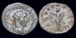 Ancient Coins - Volusian AR antoninianus Aequitas standing left