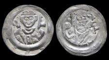 World Coins - Germany Bamberg Bistum Berthold von Leiningen AR pfennig