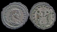 Ancient Coins - Probus billon antoninianus emperor standing right