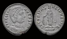 Ancient Coins - Helena, Augusta AE nummus Securitas standing facing