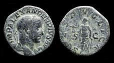 Ancient Coins - Severus Alexander AE sestertius Spes advancing left