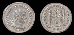 Ancient Coins - Maximian silvered antoninianus emperor standing right