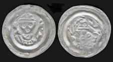 World Coins - Germany Bamberg Bistum Berthold von Leiningen AR pfennig