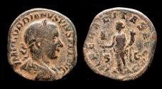 Ancient Coins - Gordian III AE sestertius Liberalitas standing to left