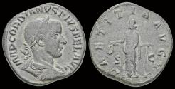 Ancient Coins - Gordian III AE sestertius Laetitia standing left
