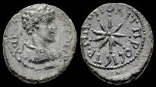 Ancient Coins - Moesia Inferior Nicopolis ad Istrum Caracalla AE assarion nine-rayed star