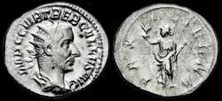 Ancient Coins - Trebonianus Gallus AR antoninianus Pax standing left