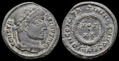 Ancient Coins - Constantine I AE3 laurel wreath