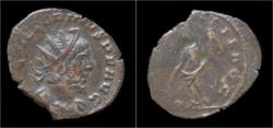 Ancient Coins - Victorinus billon antoninianus Providentia standing left.
