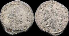World Coins - Italy Sicily Messina Philip IV of Spain AR 4 tari 1624