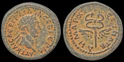 Ancient Coins - Syria Seleucis and Pieria Antioch Trajan AE semis winged caduceus