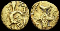 Ancient Coins - Kushan Kingdom Hunnic Tribes Kidarites electrum dinar