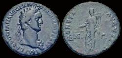 Ancient Coins - Domitian AE As Moneta standing left