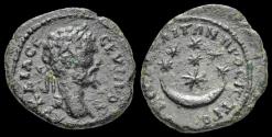 Ancient Coins - Moesia Inferior Nicopolis ad Istrum Septimius Severus AE19 7 stars in crescent