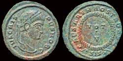 Ancient Coins - Crispus, as Caesar,  AE follis wreath