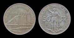 World Coins - Belgium Leopold III 50 frank 1935VL-posB