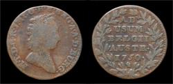 World Coins - Austrian Netherlands Flanders Maria-Theresia double oord (liard)1750 Brugge mint