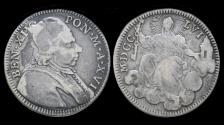 World Coins - Italy Papal States Vatican Benedikt XIV 2 giulio 1756