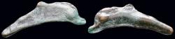 Ancient Coins - Sarmatia Olbia AE cast dolphin
