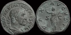 Ancient Coins - Maximinus I Thrax AE sestertius Pax standing left