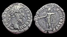 Ancient Coins - Commodus AR denarius Mars standing left
