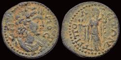 Ancient Coins - Lydia Tripolis Pseudo-autonomous issue AE25 Demeter standing facing