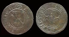 World Coins - Southern Netherlands Liege Louis de Bourbon billon brûlé