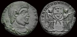 Ancient Coins - Magentius AE centenionalis two Victories facing