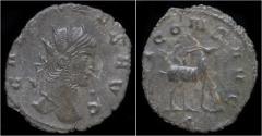 Ancient Coins - Gallienus billon antoninianus Goat standing right.
