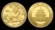 World Coins - China gold 20 yuan 2007 Panda proof Proof in plastic capsule