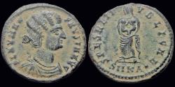 Ancient Coins - Fausta ,Augusta AE follis Fausta standing front