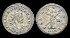 Ancient Coins - Probus silvered antoninanus Pax standing