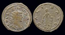 Ancient Coins - Gallienus billon antoninianus Apollo standing right