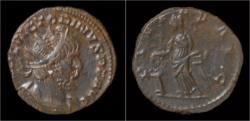 Ancient Coins - Victorinus billon antoninianus Pietas standing left