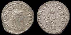 Ancient Coins - Quietus, usurper, billon antoninianus Indulgentia seated left