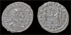 Ancient Coins - Probus silvered antoninianus emperor standing right