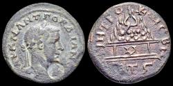 Ancient Coins - Cappadocia Caesarea Gordian III AE26 agalma of Mount Argaeus