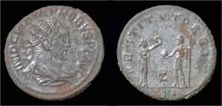 Ancient Coins - Probus silvered antoninianus woman presenting wreath