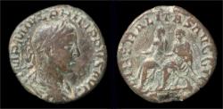 Ancient Coins - Philip II AE sestertius Philip II and Philip I seated left