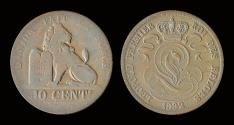 World Coins - Belgium Leopold I 10 centiem 1832