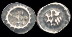 World Coins - Germany Brandenburg Markgrafschaft Friedrich II hohlpfennig Stendal no year