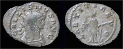 Ancient Coins - Gallienus AR antoninianus Laetitia standing left