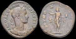 Ancient Coins - Severus Alexander AE sestertius Sol standing left