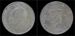 World Coins - Netherlands Wilhelmina I 2 1/2 gulden(rijksdaalder)1932
