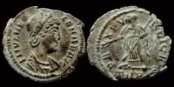 Ancient Coins - Helena, Augusta AE14 Pax standing left