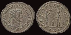Ancient Coins - Probus billon antoninianus female presenting wreath